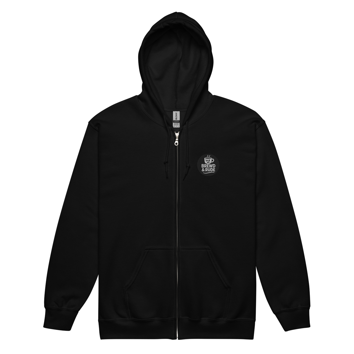 Unisex Heavy Blend zip hoodie (B&W - EH: Processing...)