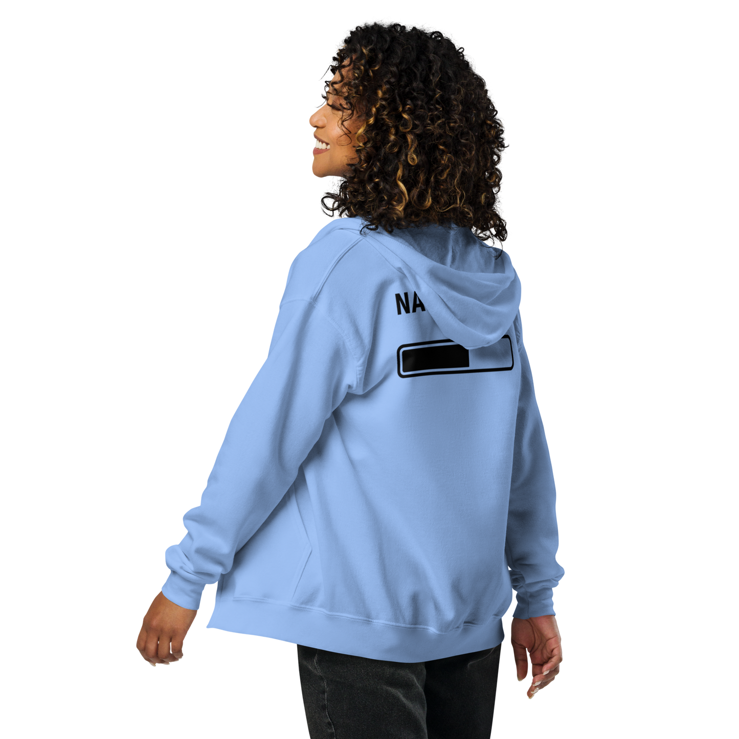 Unisex Heavy Blend zip hoodie (W&B - Sleepy: Nap Pending)