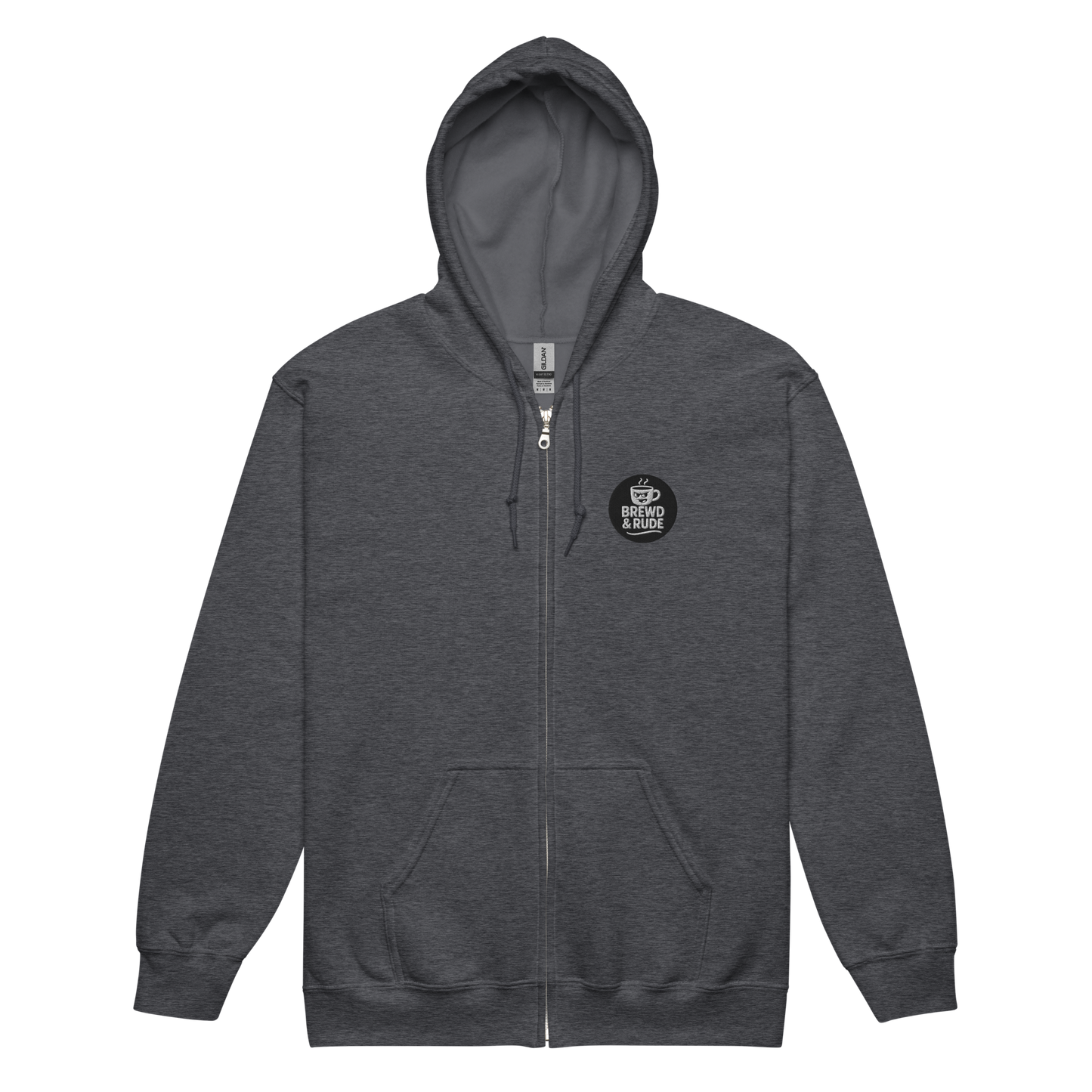 Unisex Heavy Blend zip hoodie (B&W - EH: Processing...)