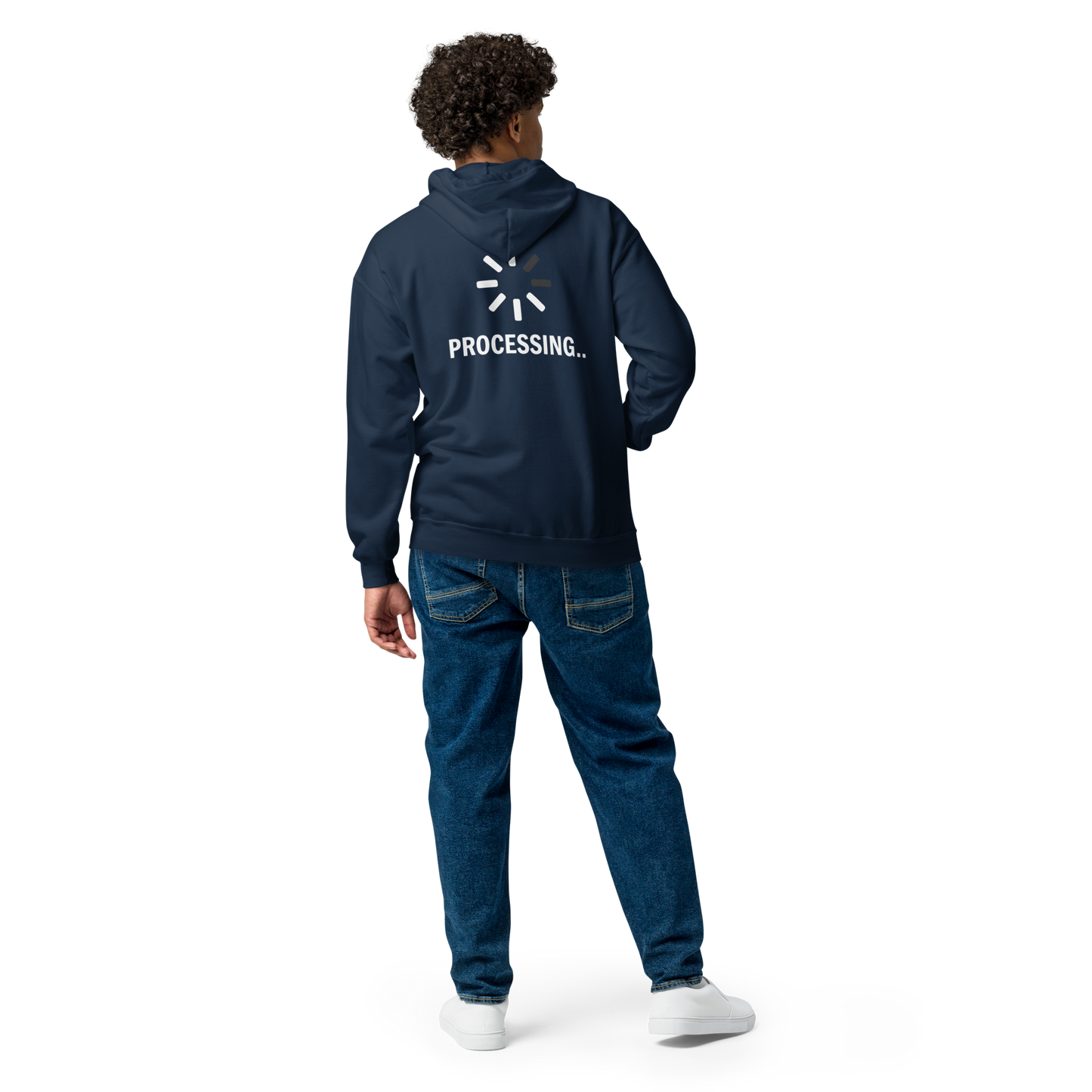 Unisex Heavy Blend zip hoodie (B&W - EH: Processing...)