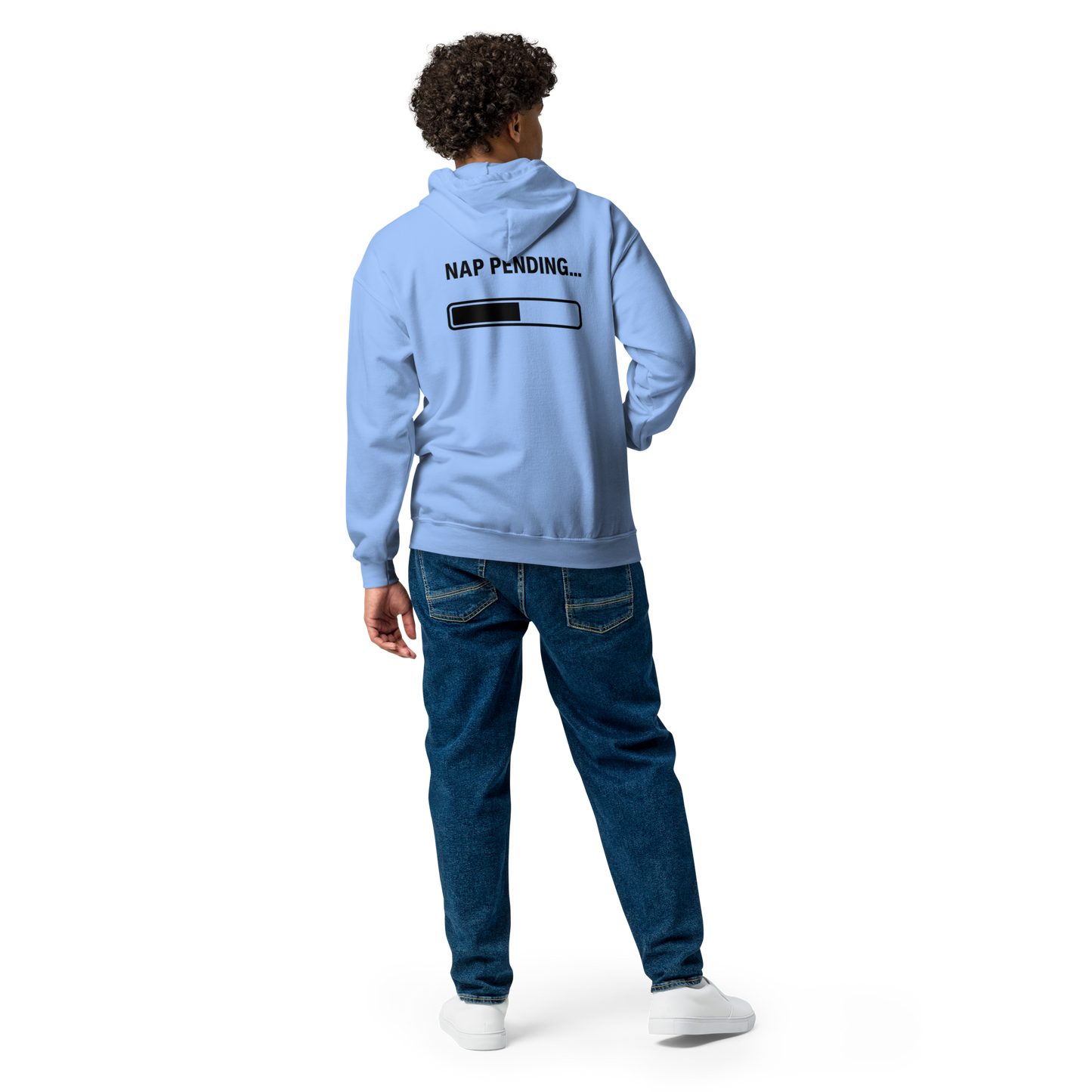 Unisex Heavy Blend zip hoodie (W&B - Sleepy: Nap Pending)