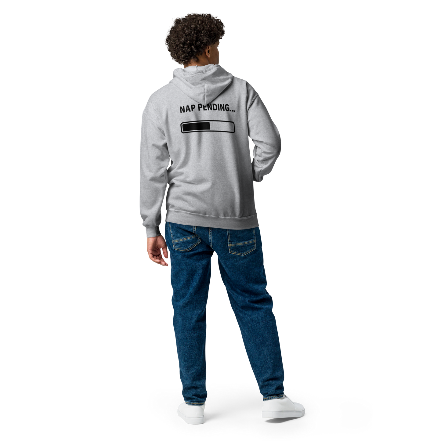 Unisex Heavy Blend zip hoodie (W&B - Sleepy: Nap Pending)