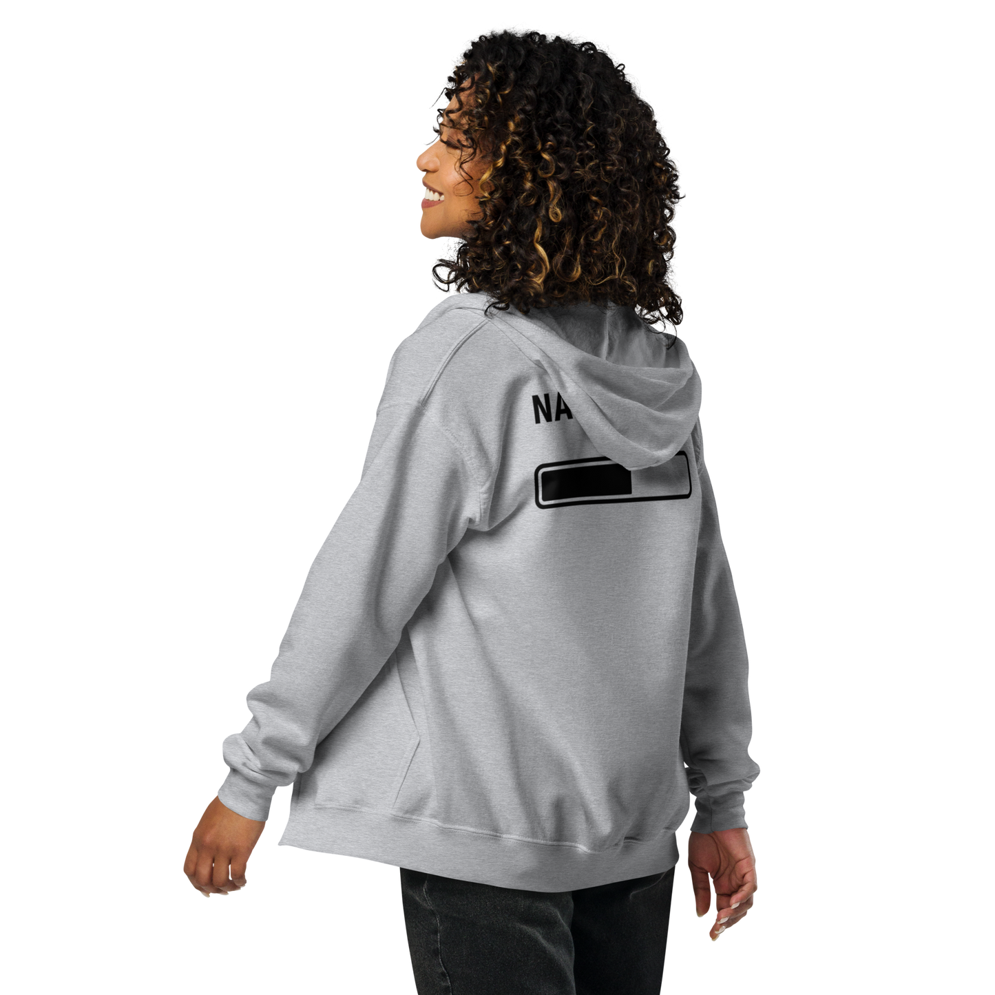 Unisex Heavy Blend zip hoodie (W&B - Sleepy: Nap Pending)